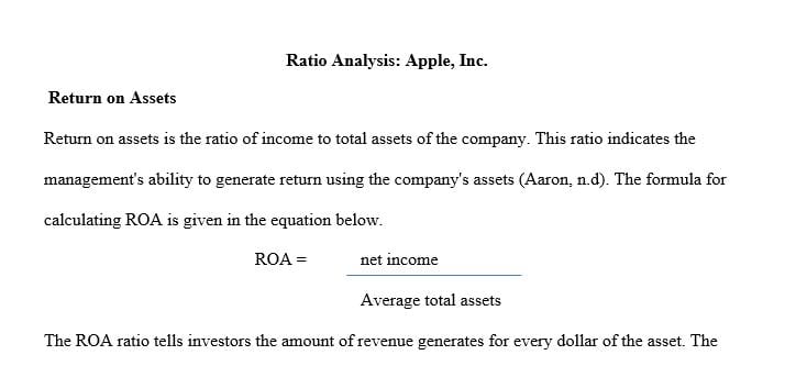 Analyze current financial ratios for a given business.