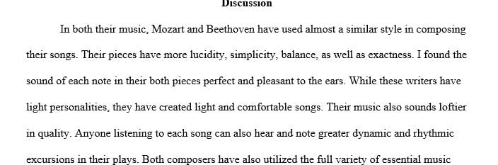 Compare the styles of Mozart and Beethoven based on what you hear.