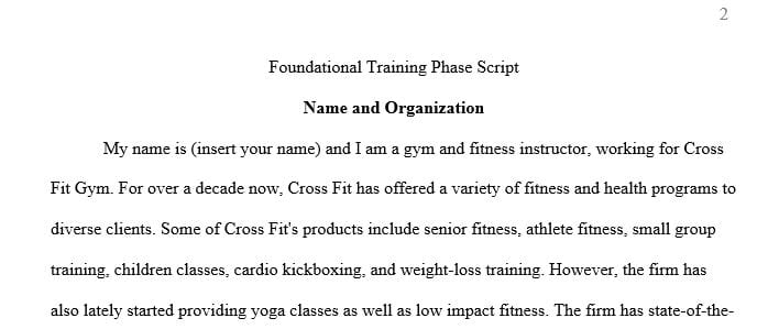 Create a training script demonstrating your understanding of bodybuilding training principles for one of the phases of a training program
