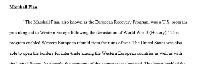 Explain how each of your choices was an effective policy to thwart international communist expansion.