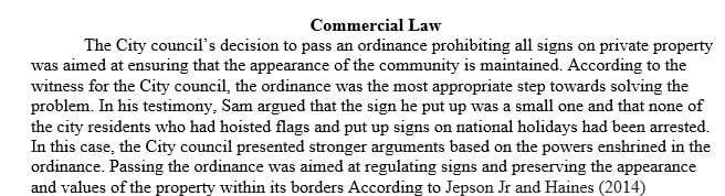 What are the laws here that are being applied and is their application proper