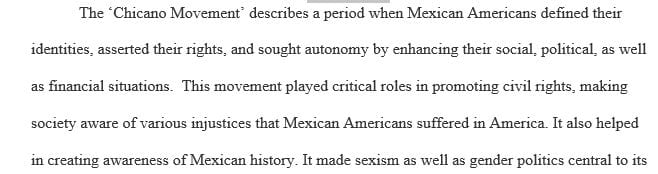 What was the significance of the Chicano Movement and how did the movement deal with sexism and gender politics