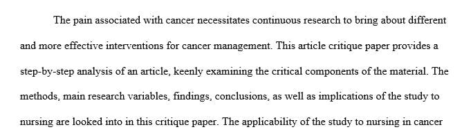 Clinical Trial of Education or Motivational-Interviewing–Based Coaching Compared to Usual Care to Improve Cancer Pain Management