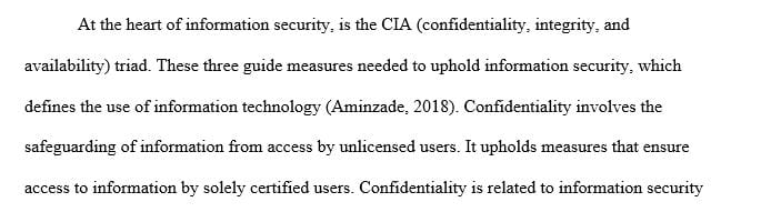 Explain what the following terms mean to you as they apply to information security and safe computing