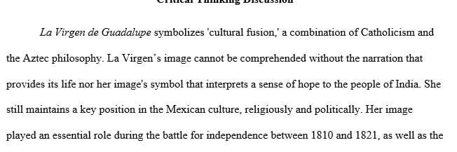 What is the significance of the history and impact of La Virgen de Guadalupe AND Aztec culture