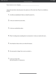 How good are you at receiving feedback about yourself