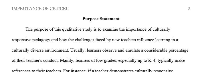 Create a purpose of the study by indicating the intent goal and rationale for researching the problem addressed