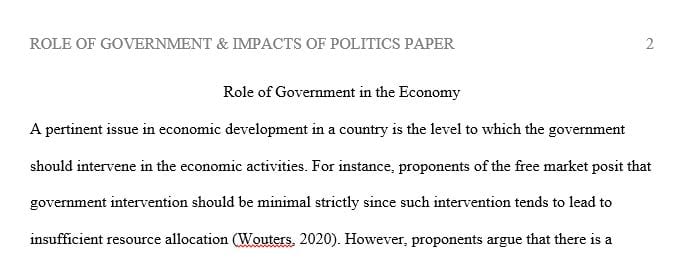 Discuss whether you agree with the government intervention providing facts and support for your opinion.