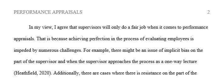 Do you feel that conducting performance appraisals once a year is enough