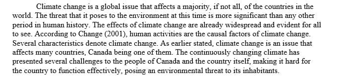 Do you think Canadians really care about climate change?