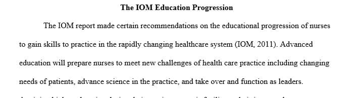 Examine the importance of nursing education and discuss your overall educational goals.