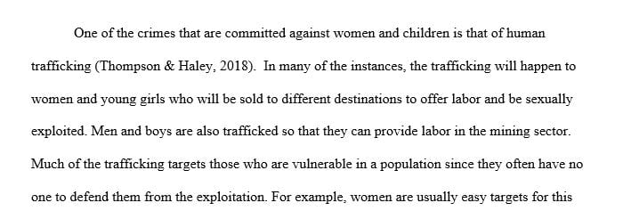 Explain how you could approach this crime as a human services professional from a micro standpoint or a macro standpoint.