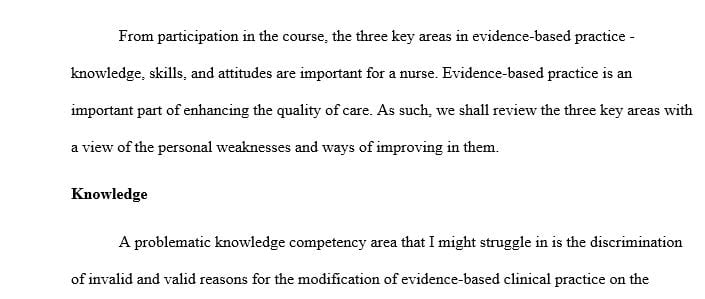 Explore the role of the nurse in using nursing research in an evidence-based practice