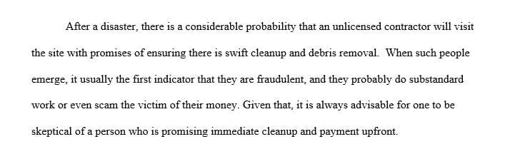 How can fraud be committed during debris removal and what can be done to minimize it