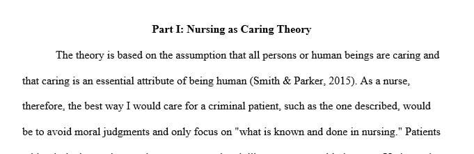 How do you provide care for someone who is a criminal that needs care
