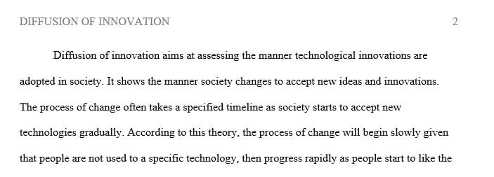 How is Everett M. Rogers’s Diffusion of Innovation related to change