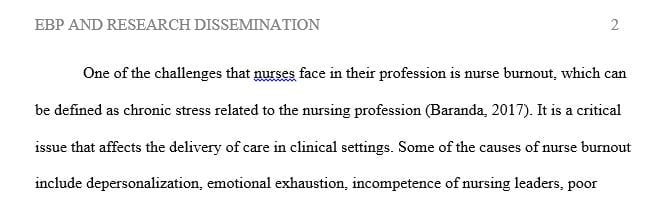 Identify one professional journal and one nursing or health care conference 