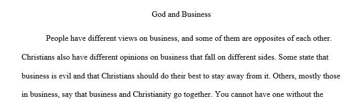 Jeff Van Duzer “Why Business Matters to God” 2010, IVP Academic       