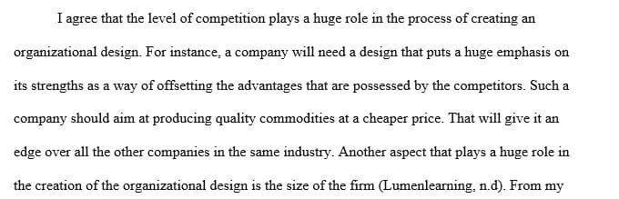 Organizational design is a system of influencing the structuring and functioning of organizations.