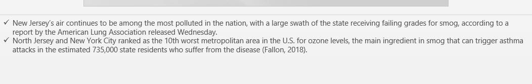 Perform an internet search to identify an instance of environmental pollution in New Jersey.