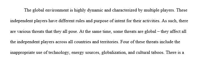 PowerPoint presentation on Threats to the Global Environment has led to productive debates at the United Nations General Assembly