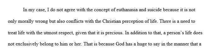 Reflect on the analysis of the sin of suicide and thus euthanasia from the topic readings