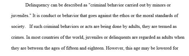 Regarding delinquent conduct fully explain the Routine Activities Theory and Situational Action Theory