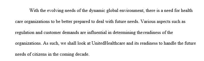 Research a health care organization or network that spans several states with in the United States