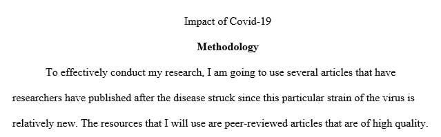 Research on Covid-19 (English Class Assignment)