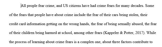 Submit a two-page summation outlining crime images of the reality of crime. 