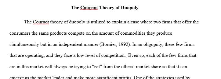 Talk about the Cournot`s Theory of Duopoly and Modern Game Theory
