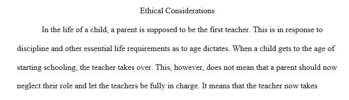 Teachers must turn to the ethical standards and relevant laws and policies to guide their decisions.