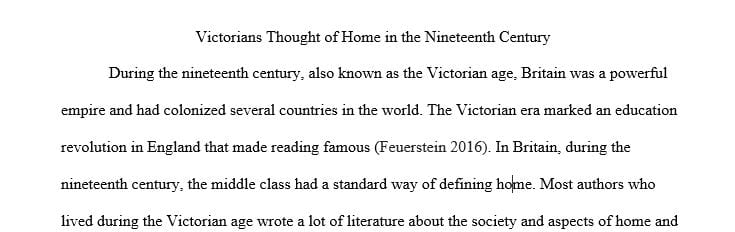 The expansion of the British empire and the rise in emigration sharply affected how the Victorians thought of home