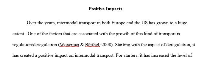 The expansion of the European intermodal rail-road freight transport (EIT)under the European Union.