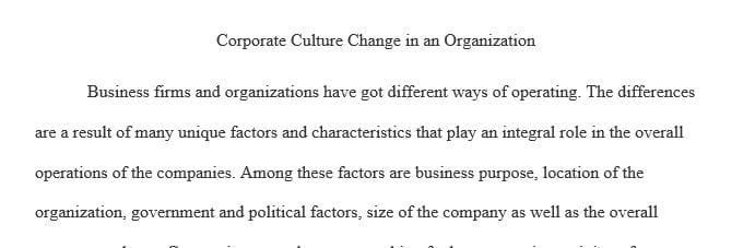What are some of the key factors in improving company culture to be an effective organization