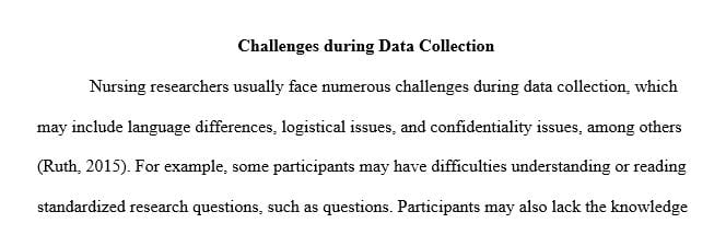 What are the challenges encountered in data collection as it applies to research