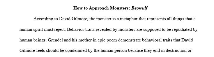 What behaviors or traits do these two characters demonstrate that needs to be rejected