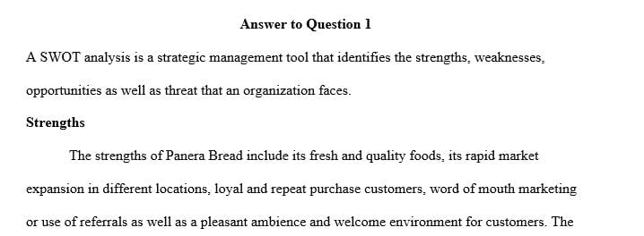 What does a SWOT analysis of Panera Bread reveal about the overall attractiveness of its situation