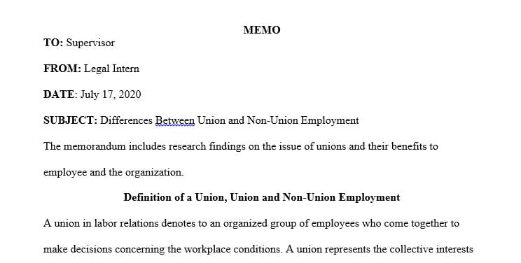 What is a union? How does union employment compare to non-union ...