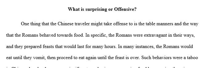 What might an observant Chinese traveler from the Han dynasty find surprising or offensive in India or the Greco-Roman world