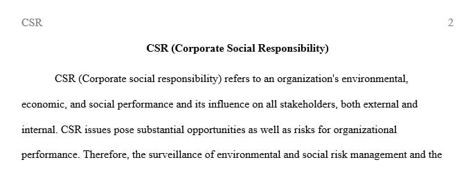 Why is top-management support for CSR Corp Social Responsibility so critical