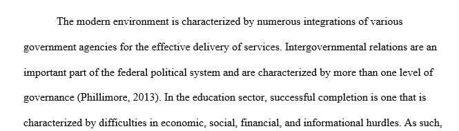 Write 750 – 1000 words explaining why intergovernmental relations (IGR) are so challenging