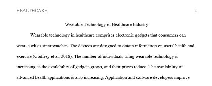 Write a 260- to 350-word article that reviews a recent innovation in health care and its impact on existing systems