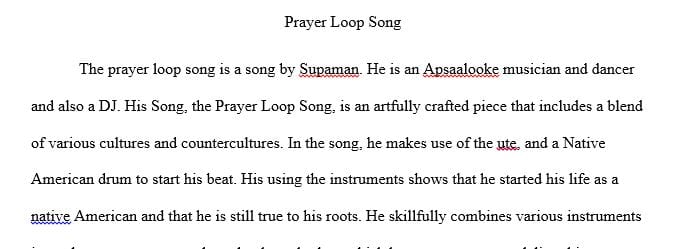 Write a primary post that analyzes the following video performance by Supaman