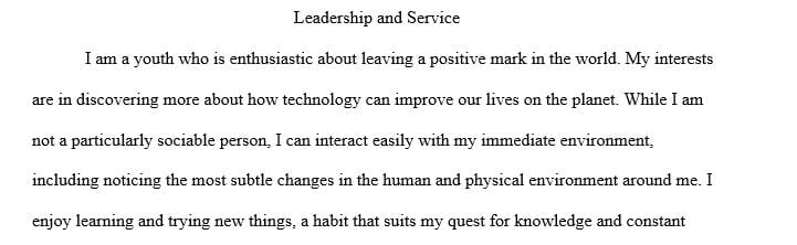 250 words essay on leadership