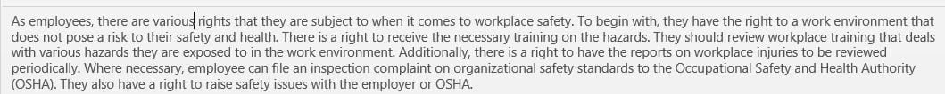 You have been tasked with developing a Workplace First Aid Program based on OSHA Requirements.