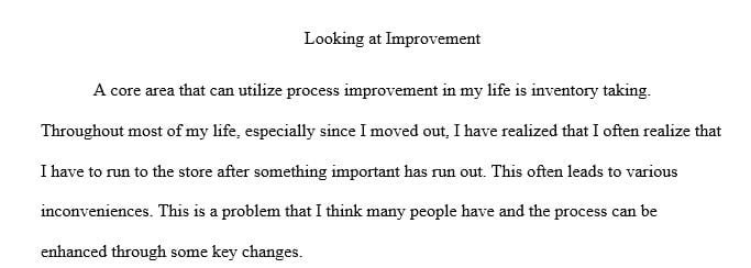 You have just been asked by your manager to lead a process improvement team