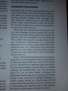 How do the facets of health communication that we've discussed throughout this course