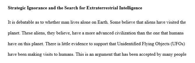 Adam Dodd’s Strategic Ignorance and the Search for Extraterrestrial Intelligence