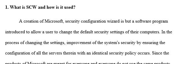 Can SCW apply security policies to multiple servers at a time